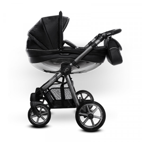 Piękna Srebrna gondola wózek babyactive glossy g04